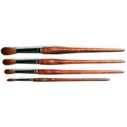 Pinceau Lasur pointe ronde bout bombé