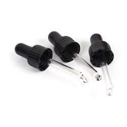 Lot de 3 pipettes en verre