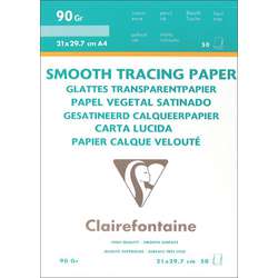 Papier Calque pochette 12+3F A4 70g. - Clairefontaine