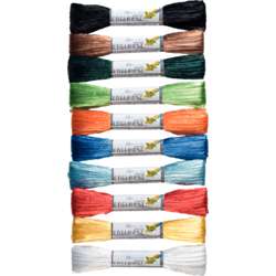 Assortiment raphia artificiel brillant