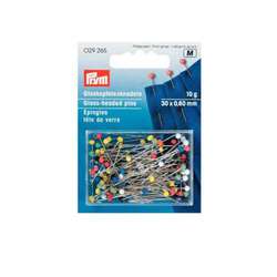 PRYM Glaskopfstecknadeln bunt