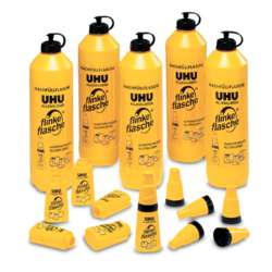 UHU® Leerflaschen in Paketen für Großverbraucher