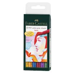 FABER-CASTELL PITT Artist Pen Brush 6er-Sets