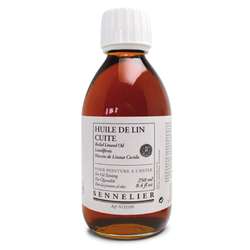 Huile de lin cuite Sennelier
