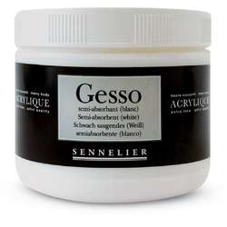 SENNELIER Schwach saugendes Gesso (weiß)