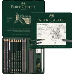 FABER-CASTELL PITT Graphite-Set medium im Metalletui