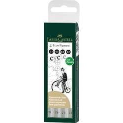 FABER-CASTELL ECCO-PIGMENT Tintenfeinschreiber 4er Set, Cycle