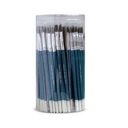 Pot de 144 pinceaux Tristar en poil de poney naturels