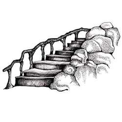 Tampon Lavinia, escalier