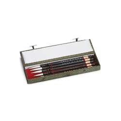Coffret Brocart de 5 pinceaux de Chine
