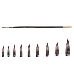 Pinceaux similhair Mangouste pointe ronde série 585RO Léonard