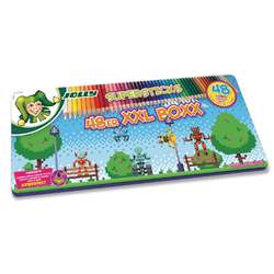 JOLLY Supersticks Kinderfest, XXL Box mit 48 Buntstifte