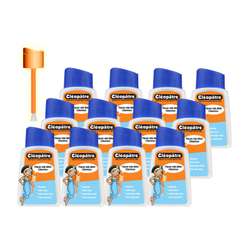 Lot de 12 flacons vides pour colle liquide CLÉOPÂTRE