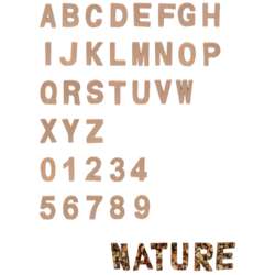 Lettres en papier mâché