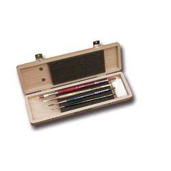 Coffret bois pinceaux aquarelle Da Vinci