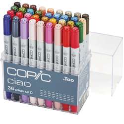 Set de 36 marqueurs COPIC® ciao, set D