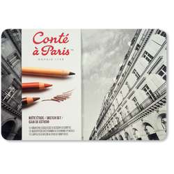 Coffret métal Etude Conté à Paris