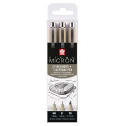 SAKURA® PIGMA® MICRON™ 2 Fineliner + 1 Everyday Pen-Set