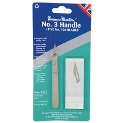 Scalpel Swann Morton n° 3 + 5 lames de rechange 10A