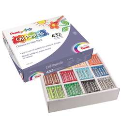 Pentel® Ölpastellkreiden Set, 432 Stück (36 x 12 Farbtöne)
