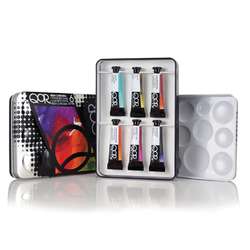 Set d´aquarelles en tube GOLDEN QoR