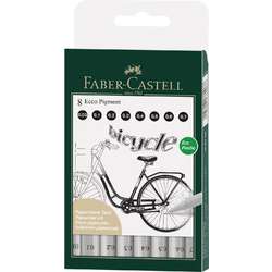 FABER-CASTELL ECCO-PIGMENT 8er Set bicycle