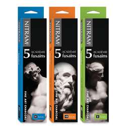 Lot de 5 fusains Académie Nitram