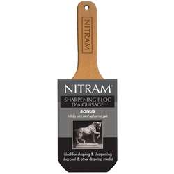 Bloc d´aiguisage pour fusain NITRAM avec coussinets