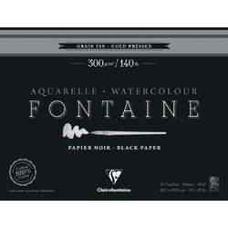 Clairefontaine FONTAINE Aquarellblock Noir