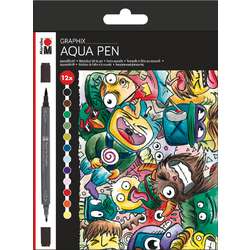 MARABU Aqua Pen Set Mega Mash, Aquarell-Filzstifte