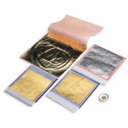 Feuilles d'or orangé 22 carats