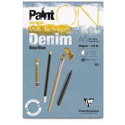 Papier multi-techniques PaintON Denim Clairefontaine