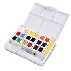 Coffret en plastique d´aquarelles I LOVE ART