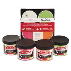 Speedball® Siebdruck-Textilfarben-Set, Fluoreszend- und Nachtleuchtfarben