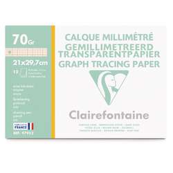 Clairefontaine Millimeterpapier, transparent