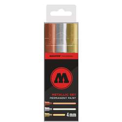 MOLOTOW™ PERMANENT PAINT Marker 220 Metallic-Set