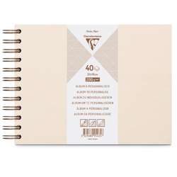 Clairefontaine elfenbeinfarbenes Spiralalbum