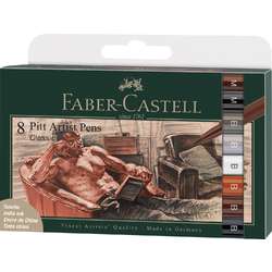 Set de 8 feutres Pitt Artist Pen Faber-Castell
