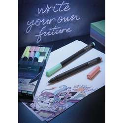 Feutres fins Grip FABER-CASTELL, 0.4 set de 5