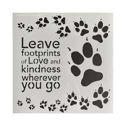 Pochoir POWERTEX® empreintes de patte