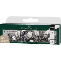 FABER-CASTELL PITT Artist Pen Black & White-Set
