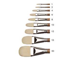 WINSOR & NEWTON™ Artists‘ Ölpinsel, synthetische Schweineborste, Katzenzunge