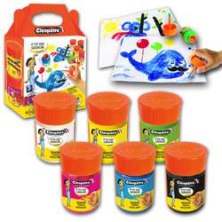 Lot de 6 pots de peinture gouache Néfertari Cléopâtre