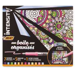 Coffret Intensity feutres métalliques et pastels BIC®