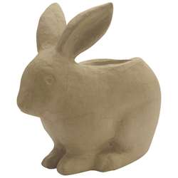 Lapin pot de fleur en papier mâché DÉCOPATCH