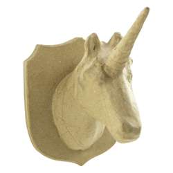 décopatch® Pappfigur Trophäe Einhorn S