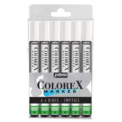 pébéo Colorex Aquarelltusche-Leermarker, 6er-Set