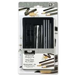 Royal & Langnickel Small Tin - Charcoal Drawing Set Kohle-Zeichenset