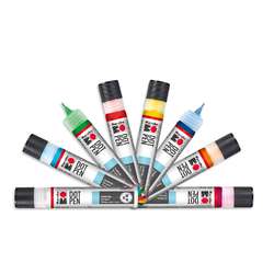 Marabu YONO Marqueurs acryliques, couleurs primaires, 6 marqueurs