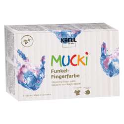 Gouache aux doigts nacrée KREUL MUCKI, set de 6